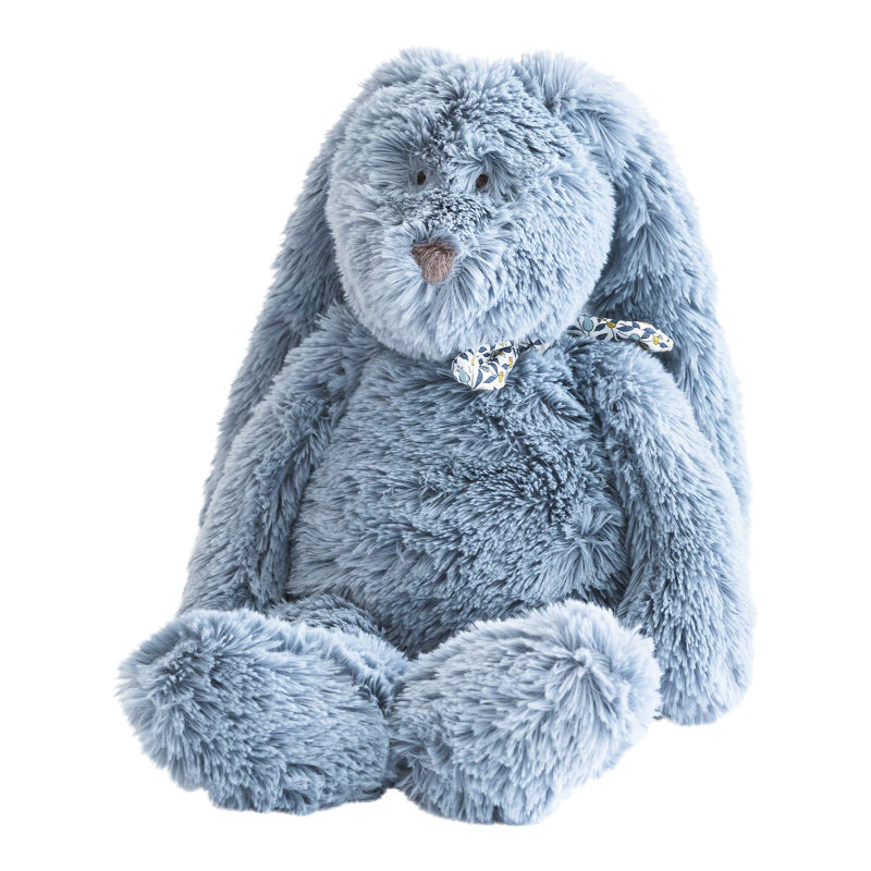  - flo lapin - peluche l bleu 30 cm 